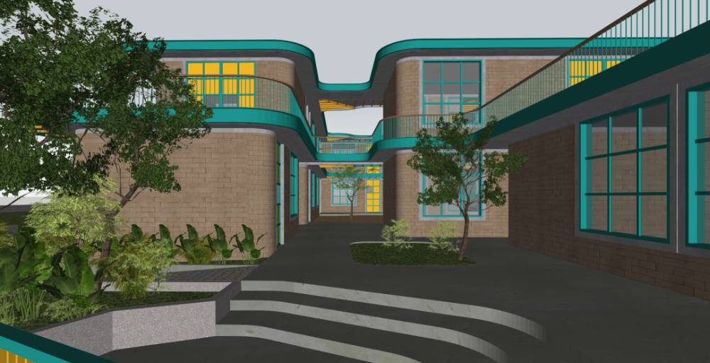 Courtyard walkway